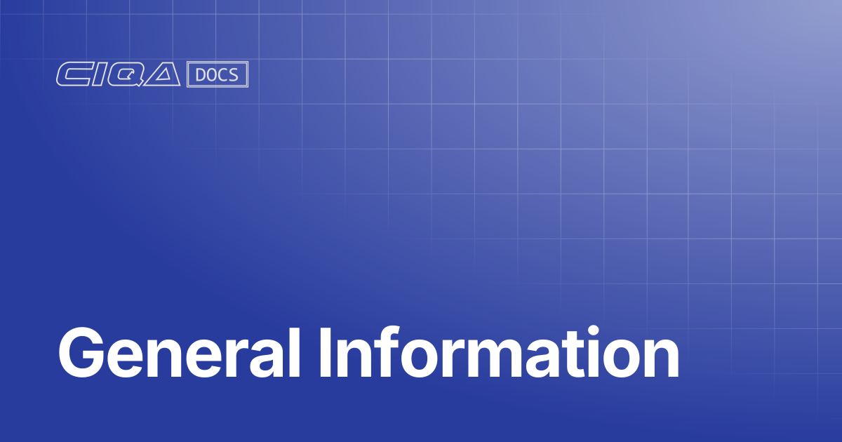 General Information | Help Center