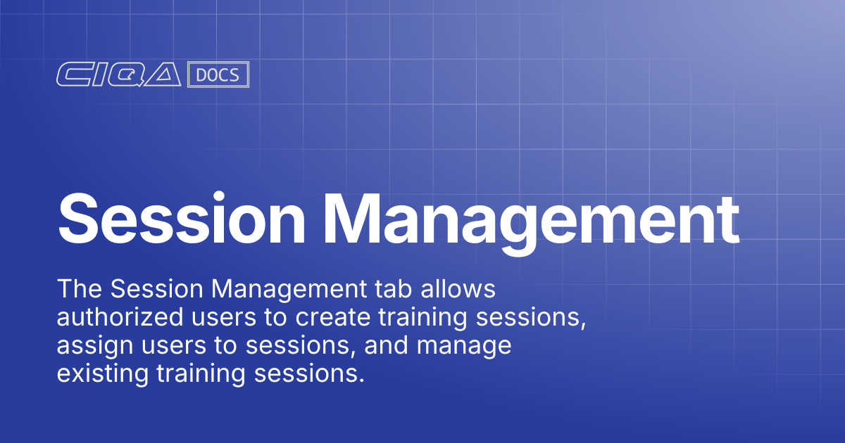 Session Management | Help Center