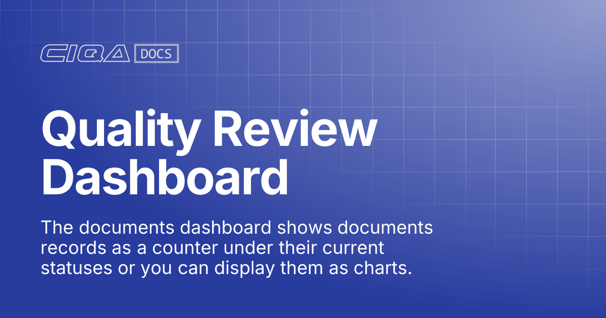 Quality Review Dashboard | Help Center